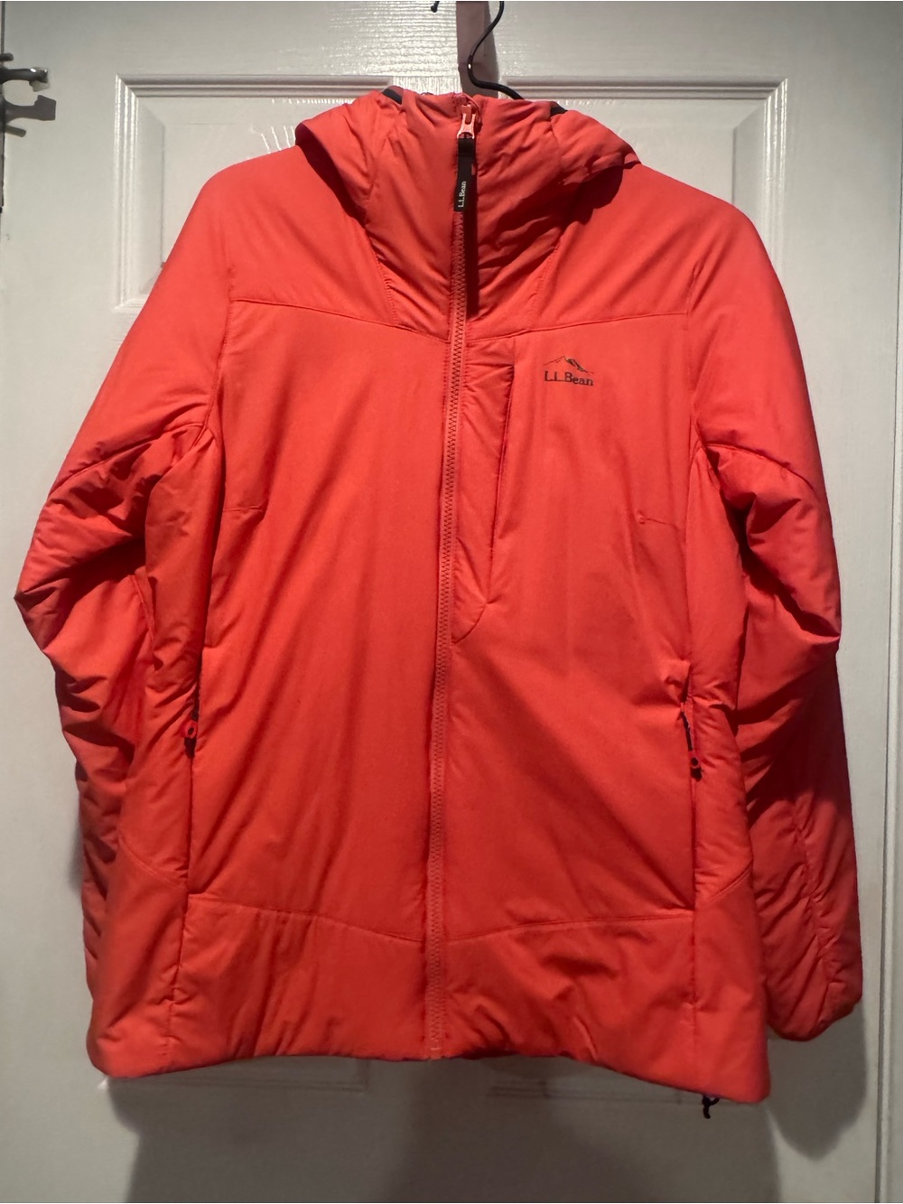 L.L. Bean Women's Hooded Puffer Jacket - Coral